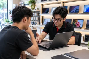Thu cũ đổi mới laptop: quy trình định giá và cách nhận trợ giá